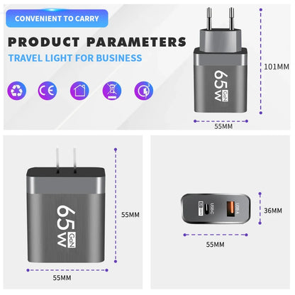NomadDesk™ 65W GaN Ultra-Compact Power Adapter