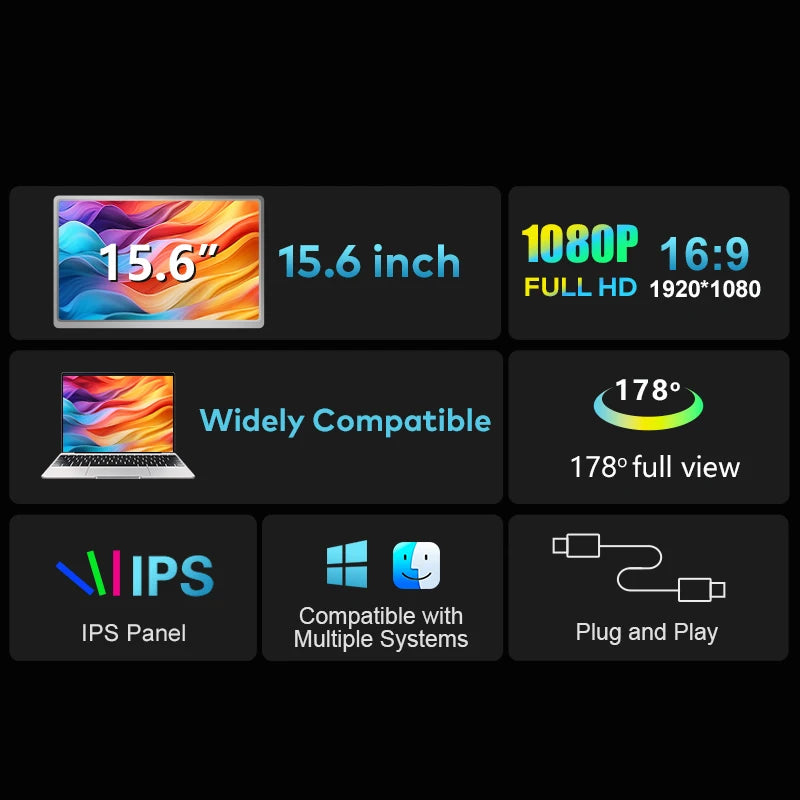 NomadDesk™ Horizon 15.6 Portable Monitor