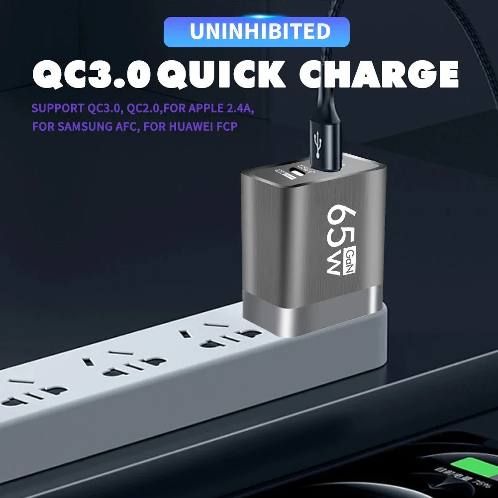 NomadDesk™ 65W GaN Ultra-Compact Power Adapter